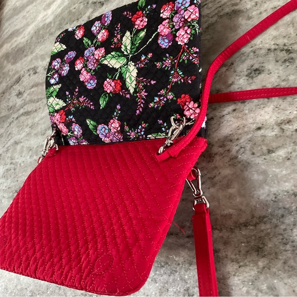 Vera Bradley Winter Berry/Cardinal custom double crossbody bags - Picture 12 of 15